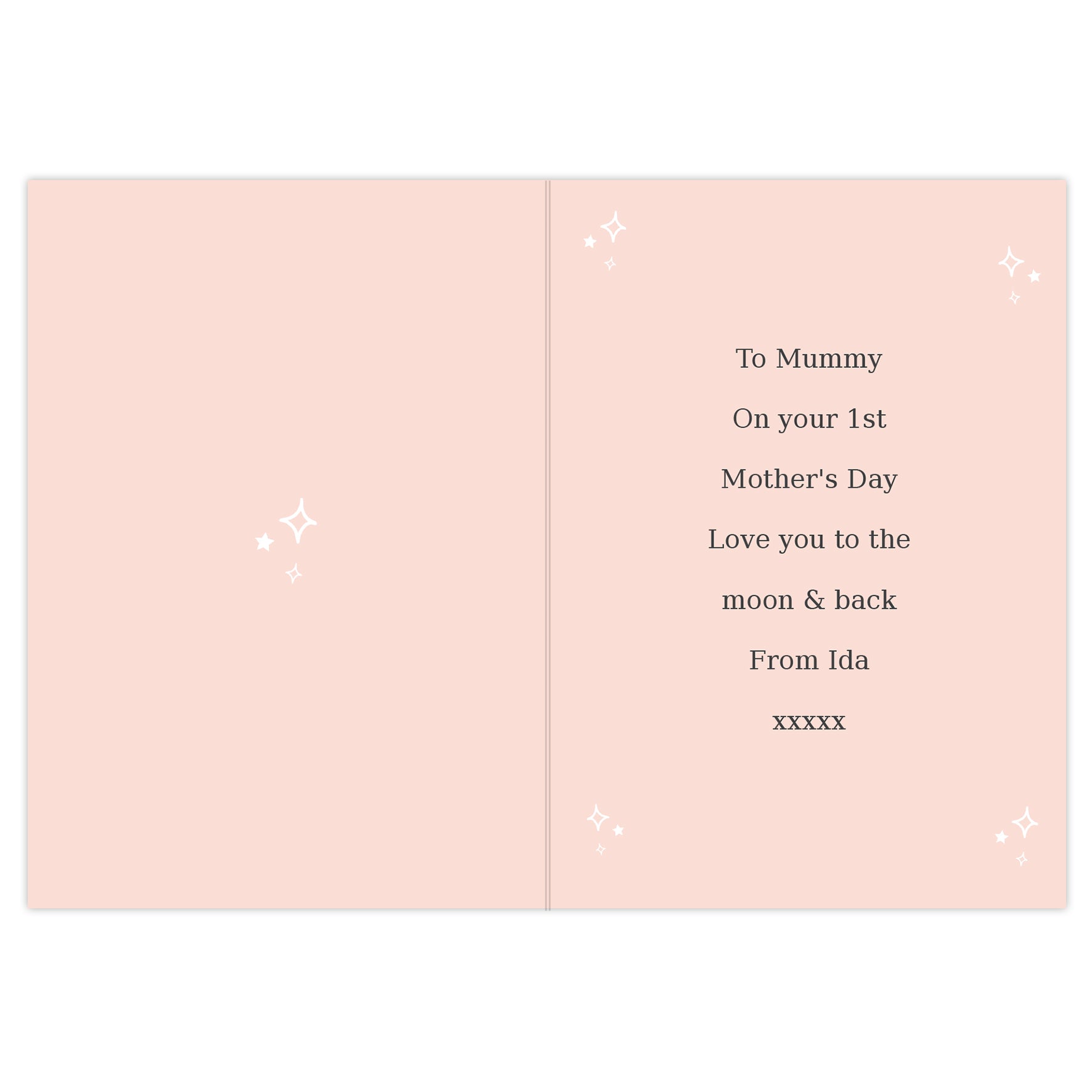 Personalised Pink Wreath Photo Upload Greeting Card - image 6