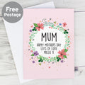 Personalised Floral Card from Heartfelt Gifts