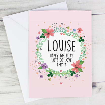 Personalised Floral Card - image 4