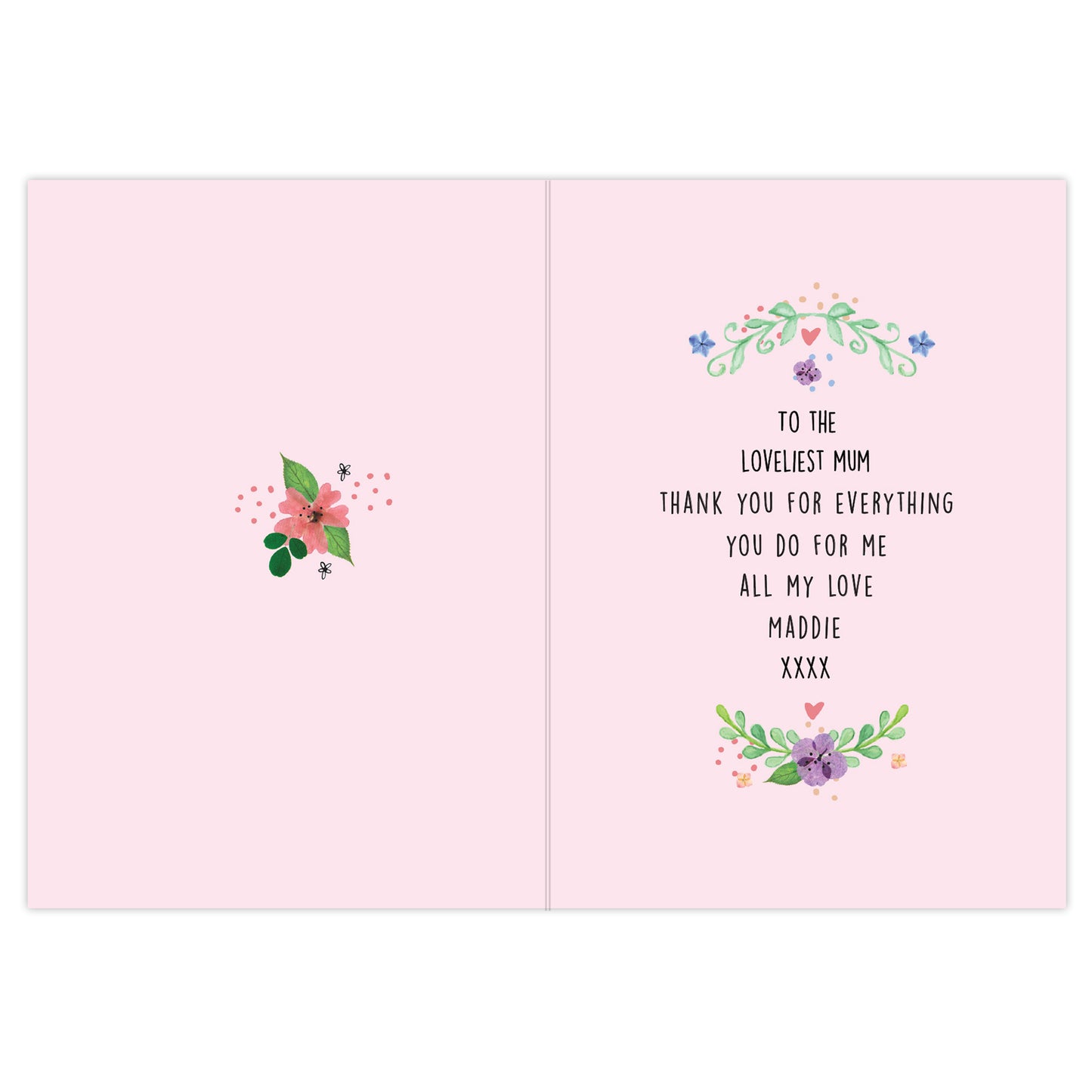 Personalised Floral Card - image 6