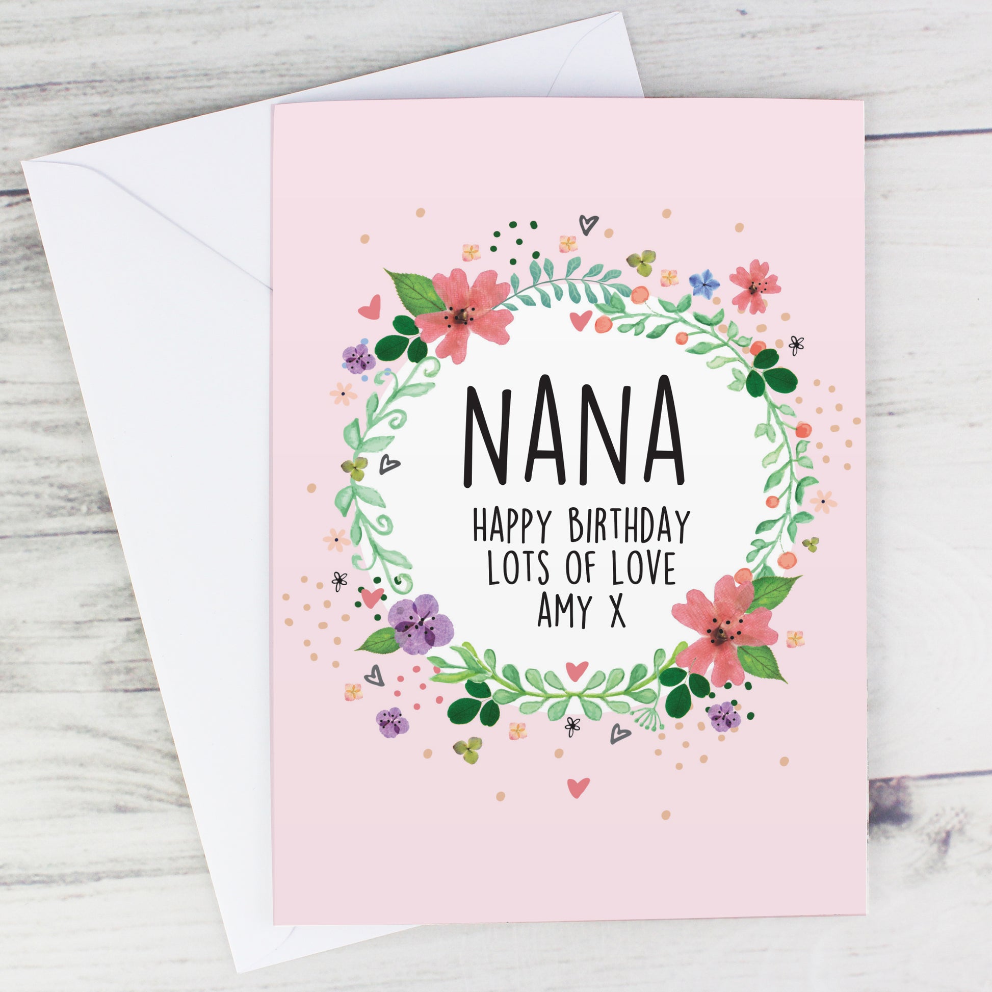 Personalised Floral Card - image 7