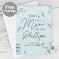 Personalised You're Like A Mum To Me Card from Heartfelt Gifts