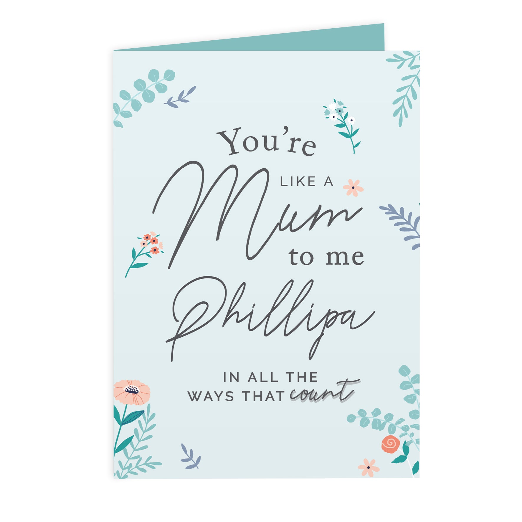 Personalised You're Like A Mum To Me Card - image 2