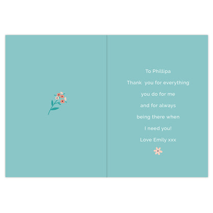 Personalised You're Like A Mum To Me Card - image 3