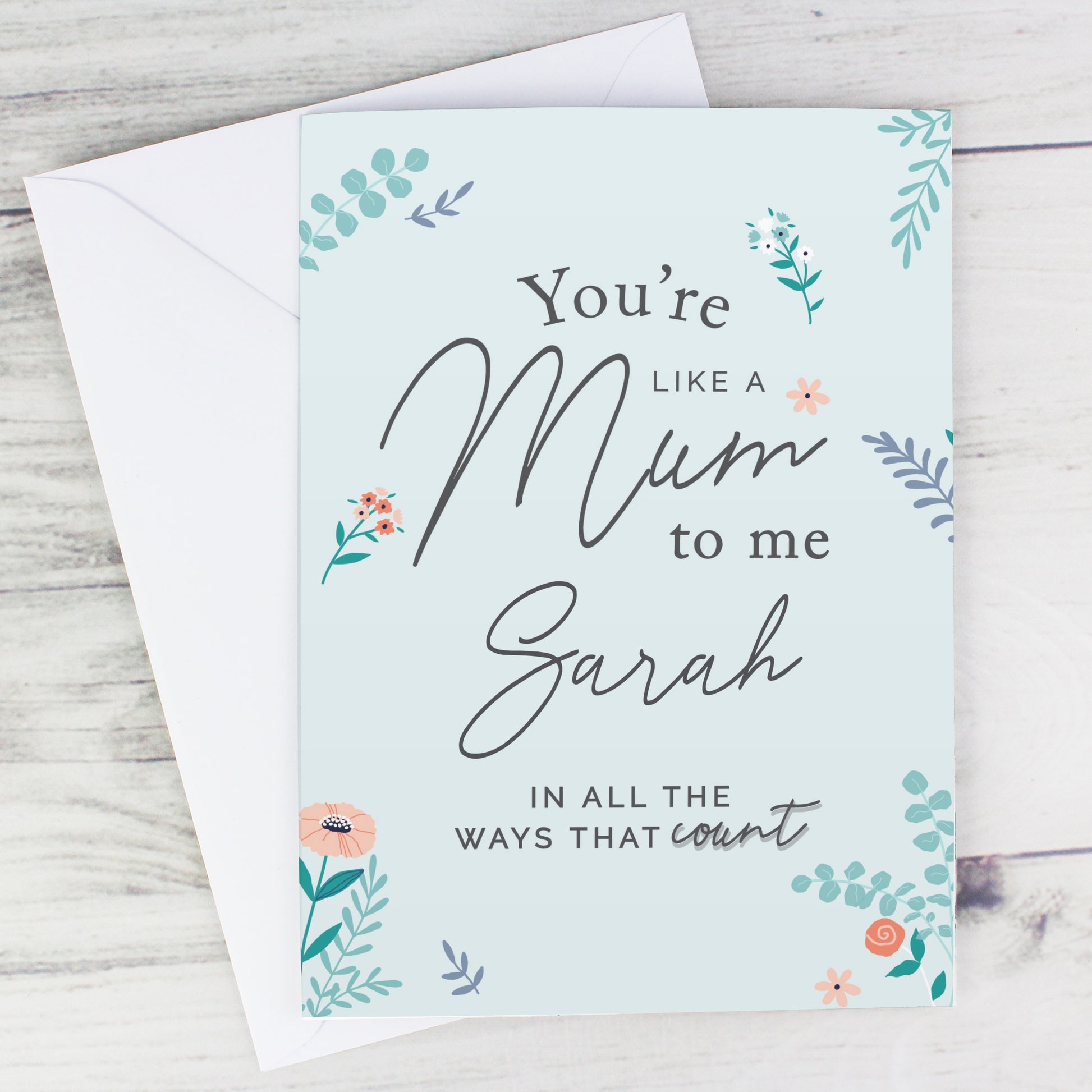 Personalised You're Like A Mum To Me Card - image 5