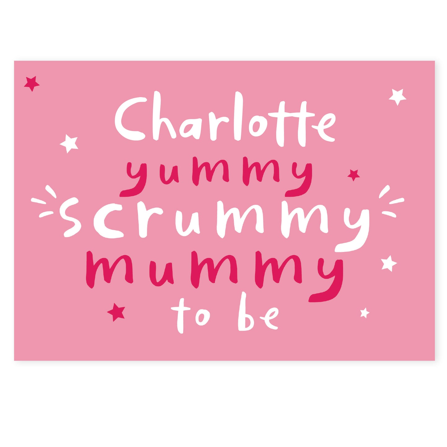 Personalised Yummy Scrummy Mummy To Be Card - image 2