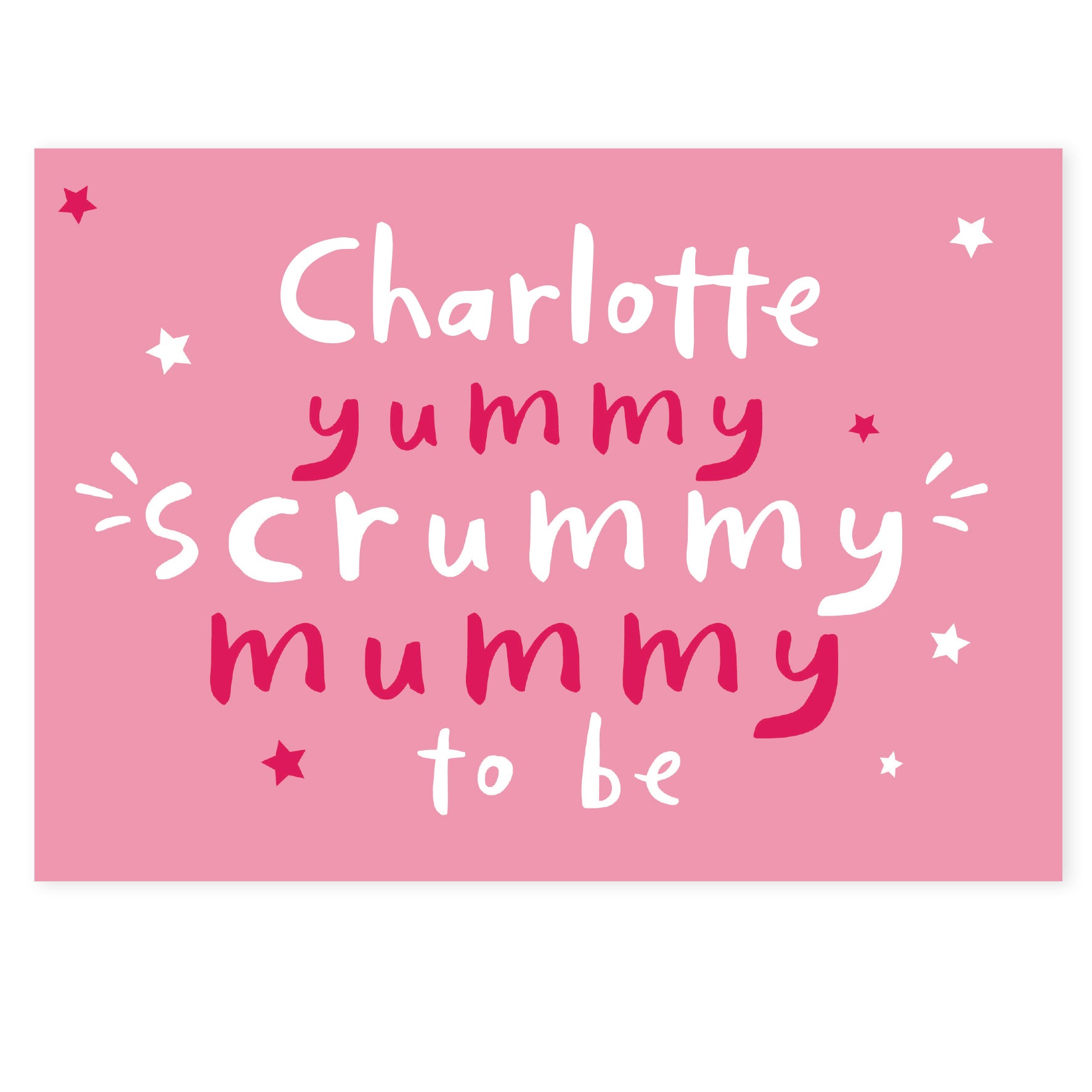 Personalised Yummy Scrummy Mummy To Be Card - image 2