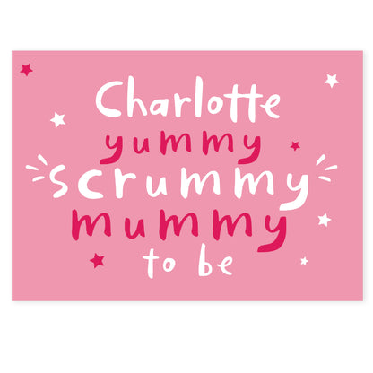 Personalised Yummy Scrummy Mummy To Be Card - image 2