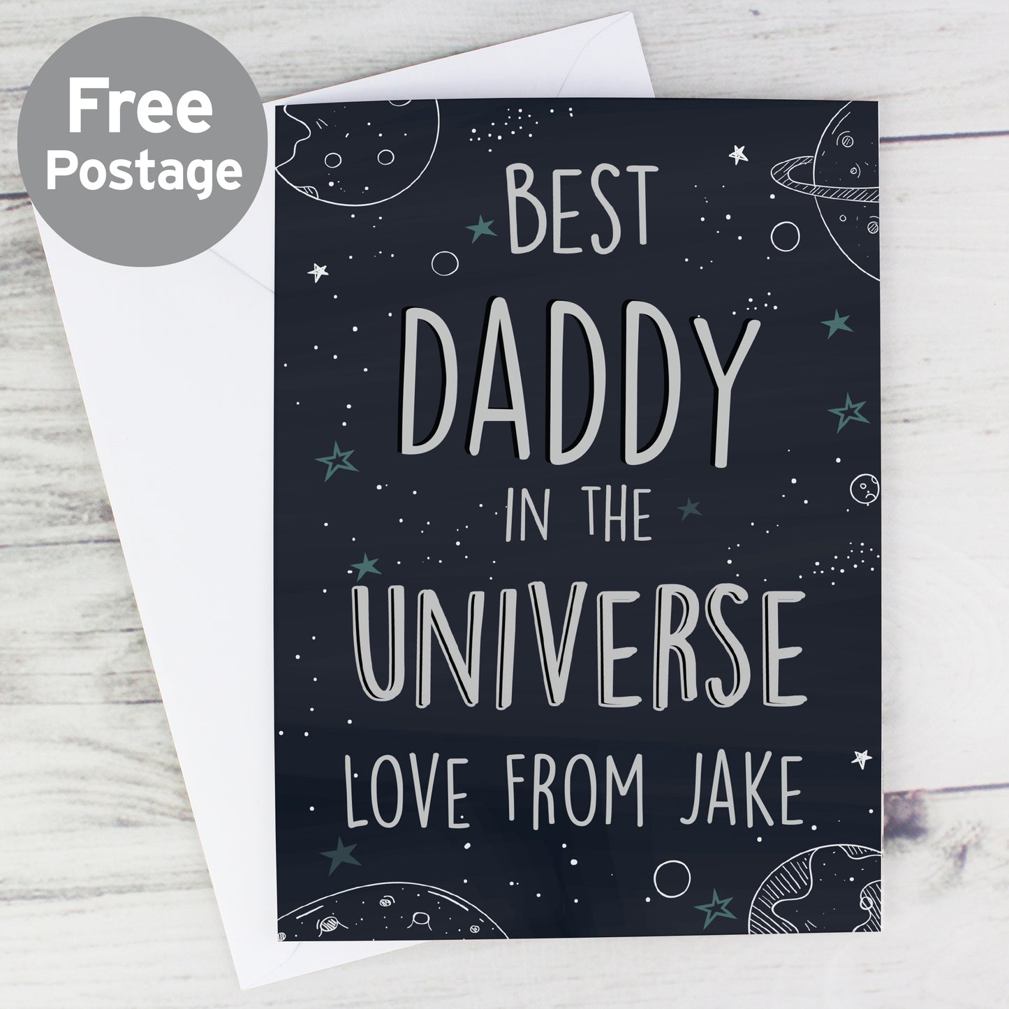 Personalised Best... In The Universe Card from Heartfelt Gifts