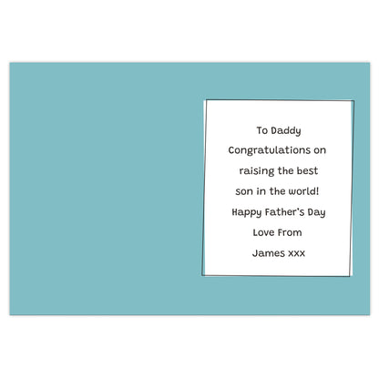 Personalised Well Done Dad... Card - image 2