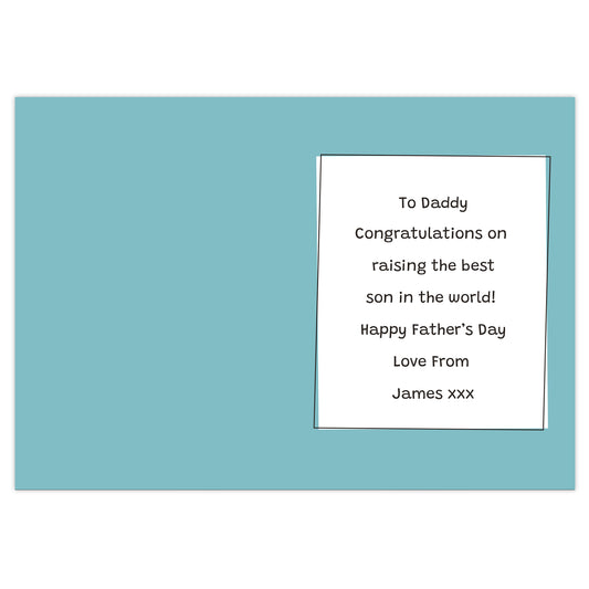 Personalised Well Done Dad... Card - image 2