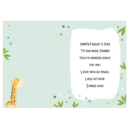 Personalised Look Up To You Giraffe Card - image 2