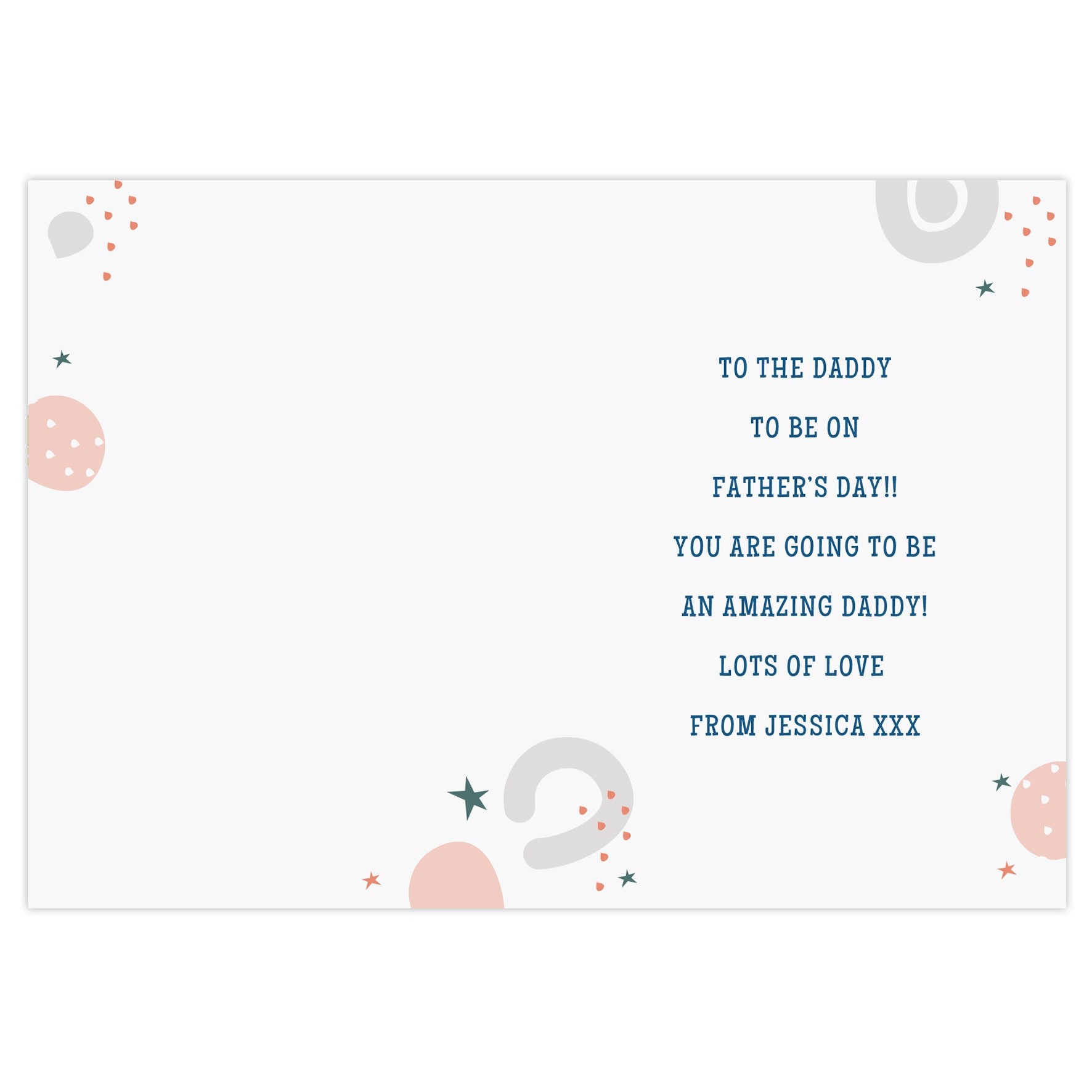 Personalised From the Bump Father's Day Card - image 2