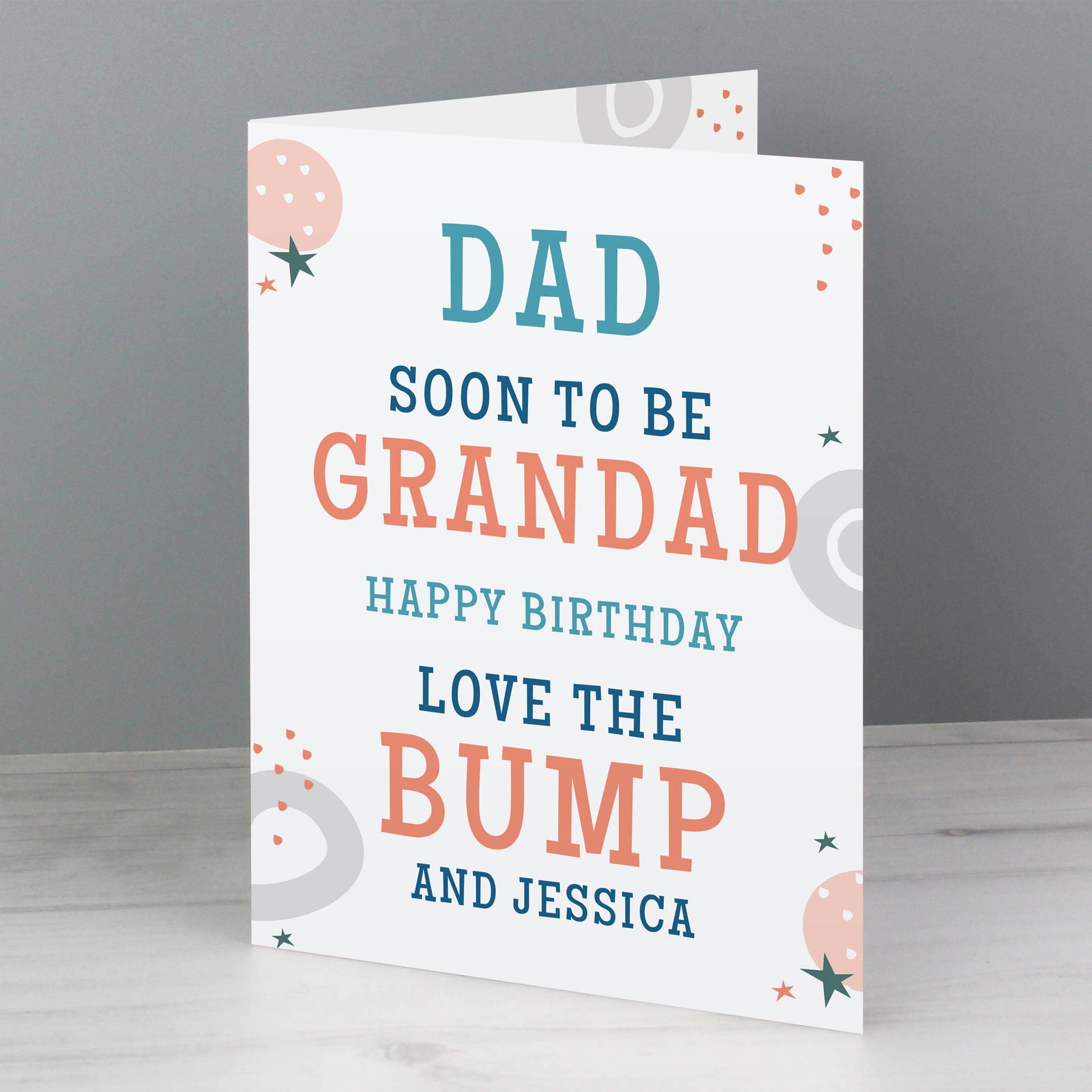 Personalised From the Bump Father's Day Card - image 3