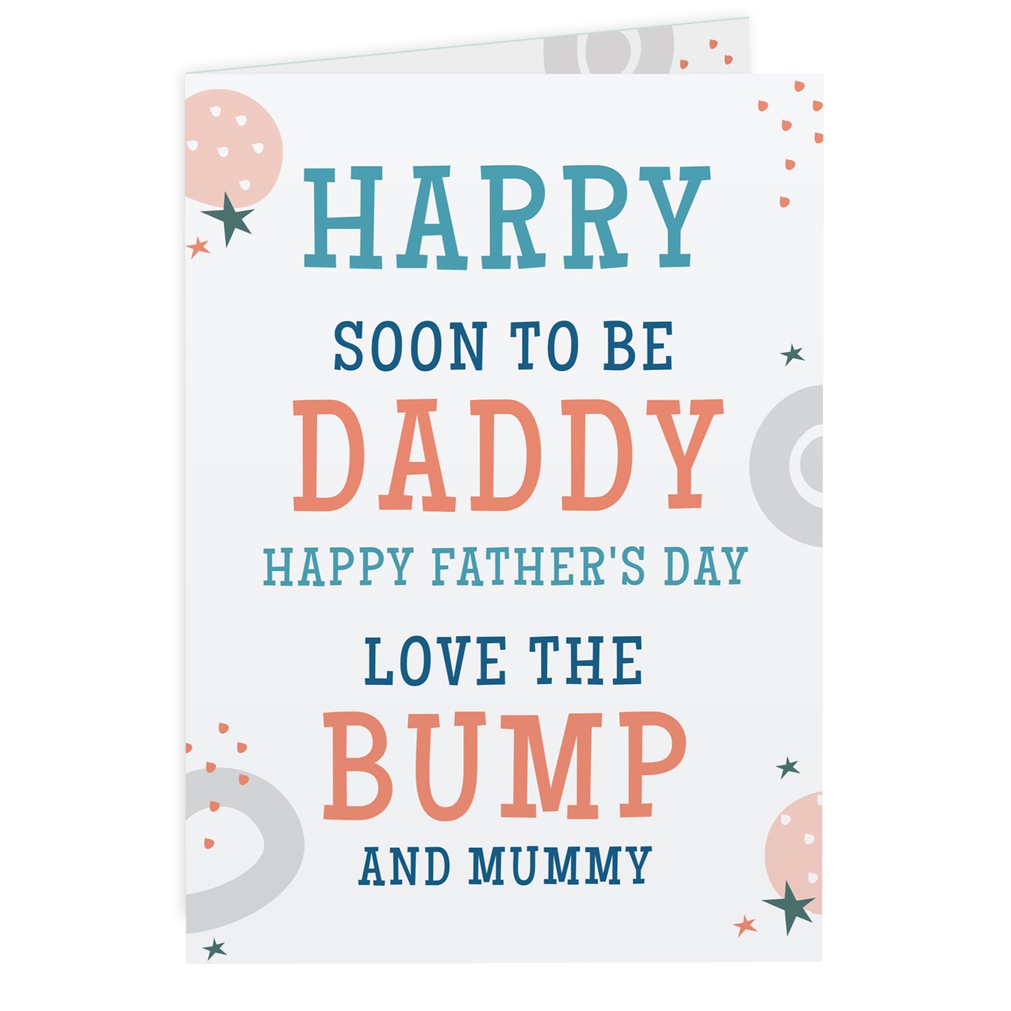 Personalised From the Bump Father's Day Card - image 4