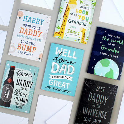 Personalised From the Bump Father's Day Card - image 5