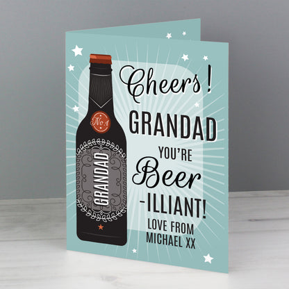 Personalised Beer-illiant Card - image 3
