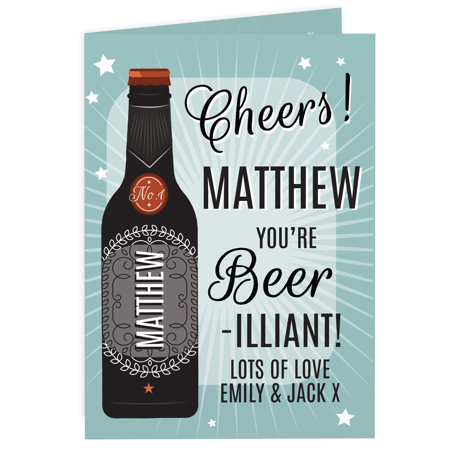Personalised Beer-illiant Card - image 4