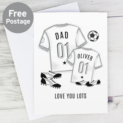 Personalised Football Mini Me Card from Heartfelt Gifts