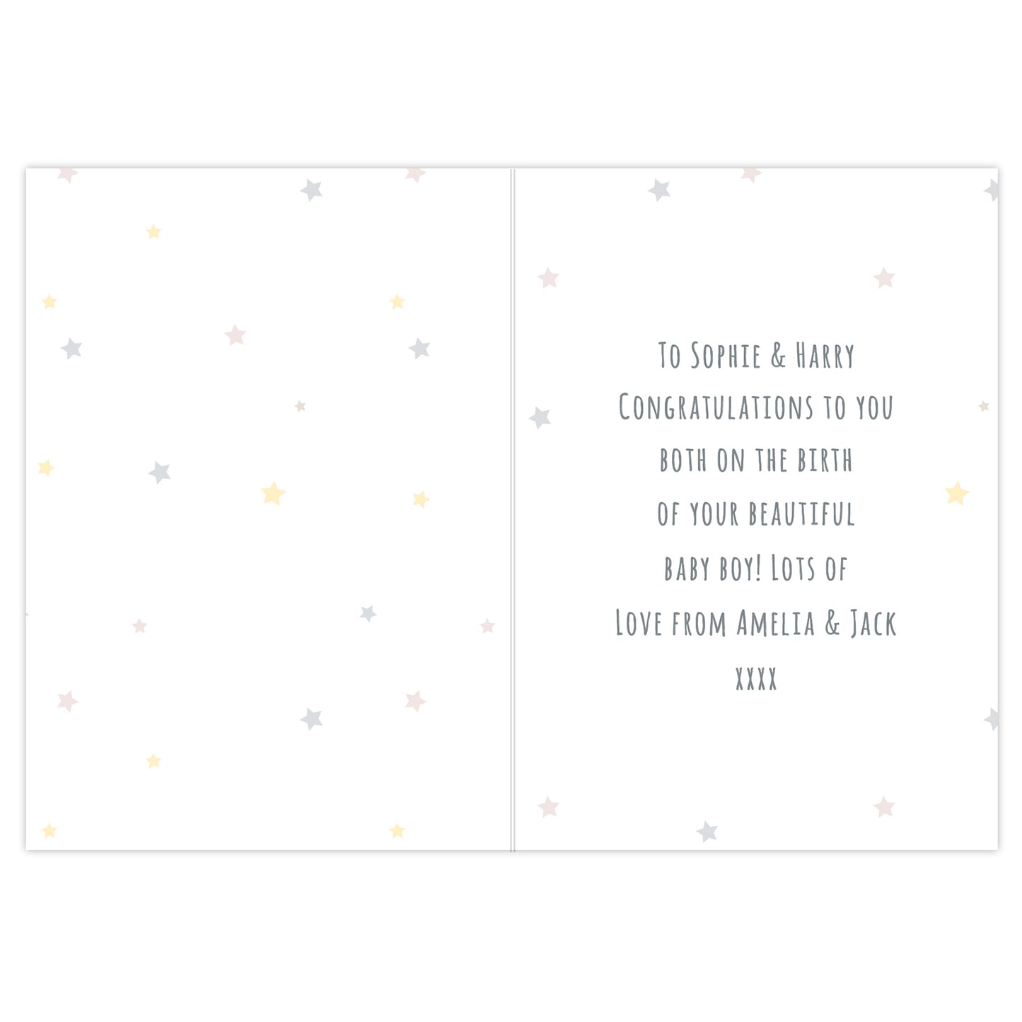 Personalised Teddy & Balloons Card - image 3