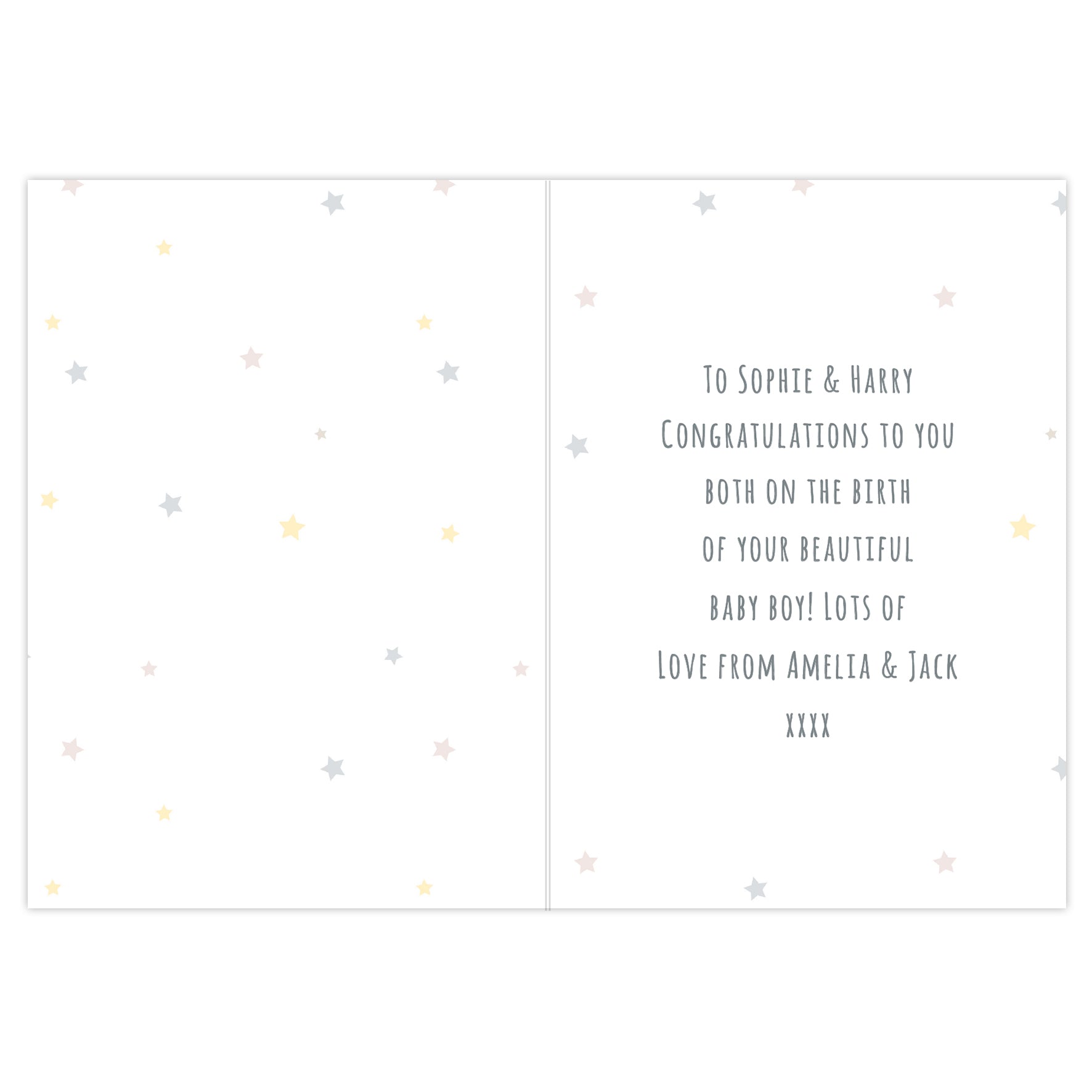 Personalised Teddy & Balloons Card - image 3