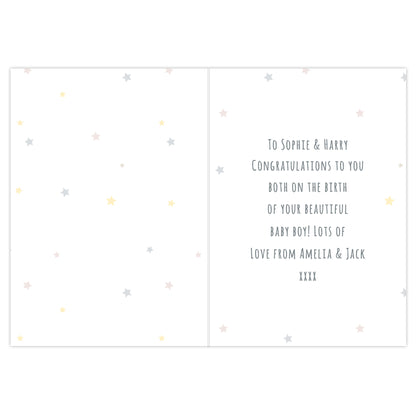 Personalised Teddy & Balloons Card - image 3