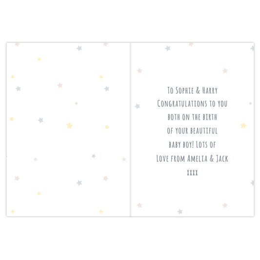 Personalised Teddy & Balloons Card - image 3
