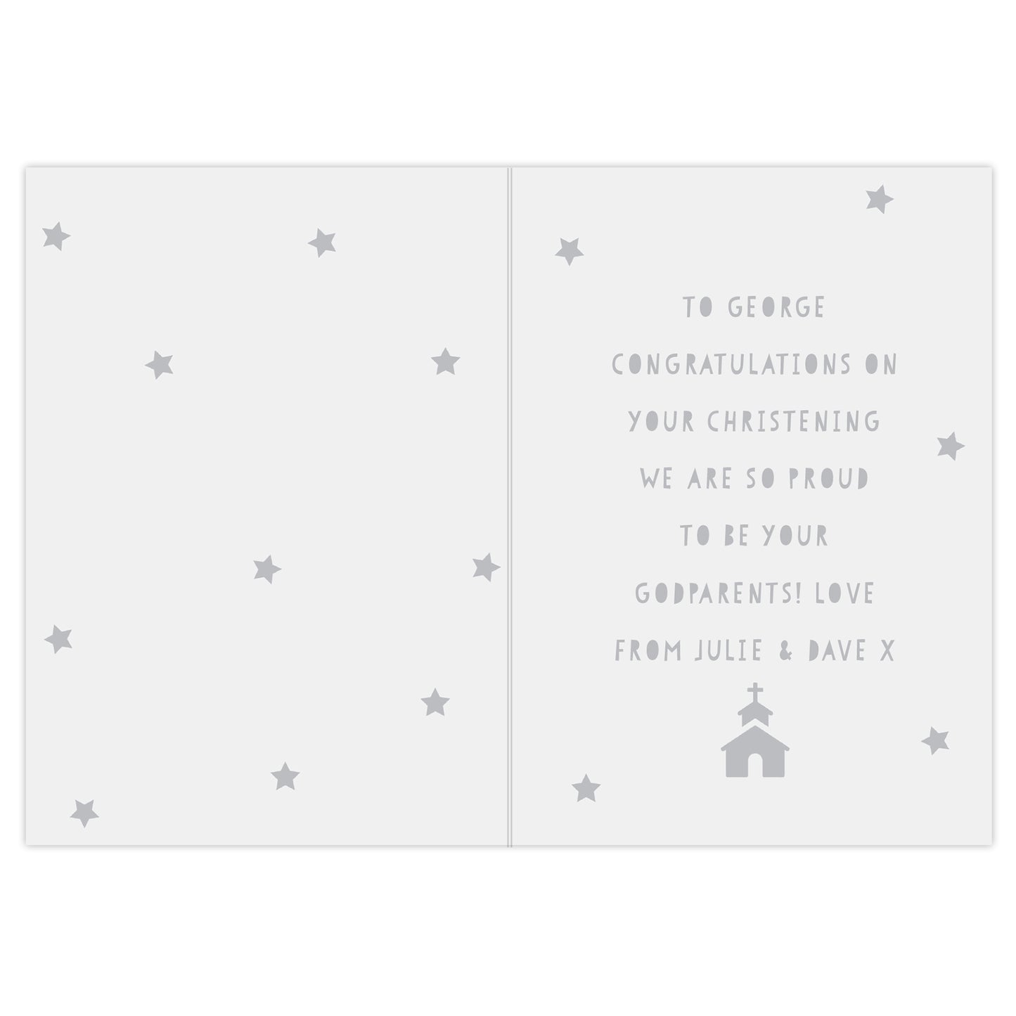 Personalised Grey Papercut Style Card - image 3