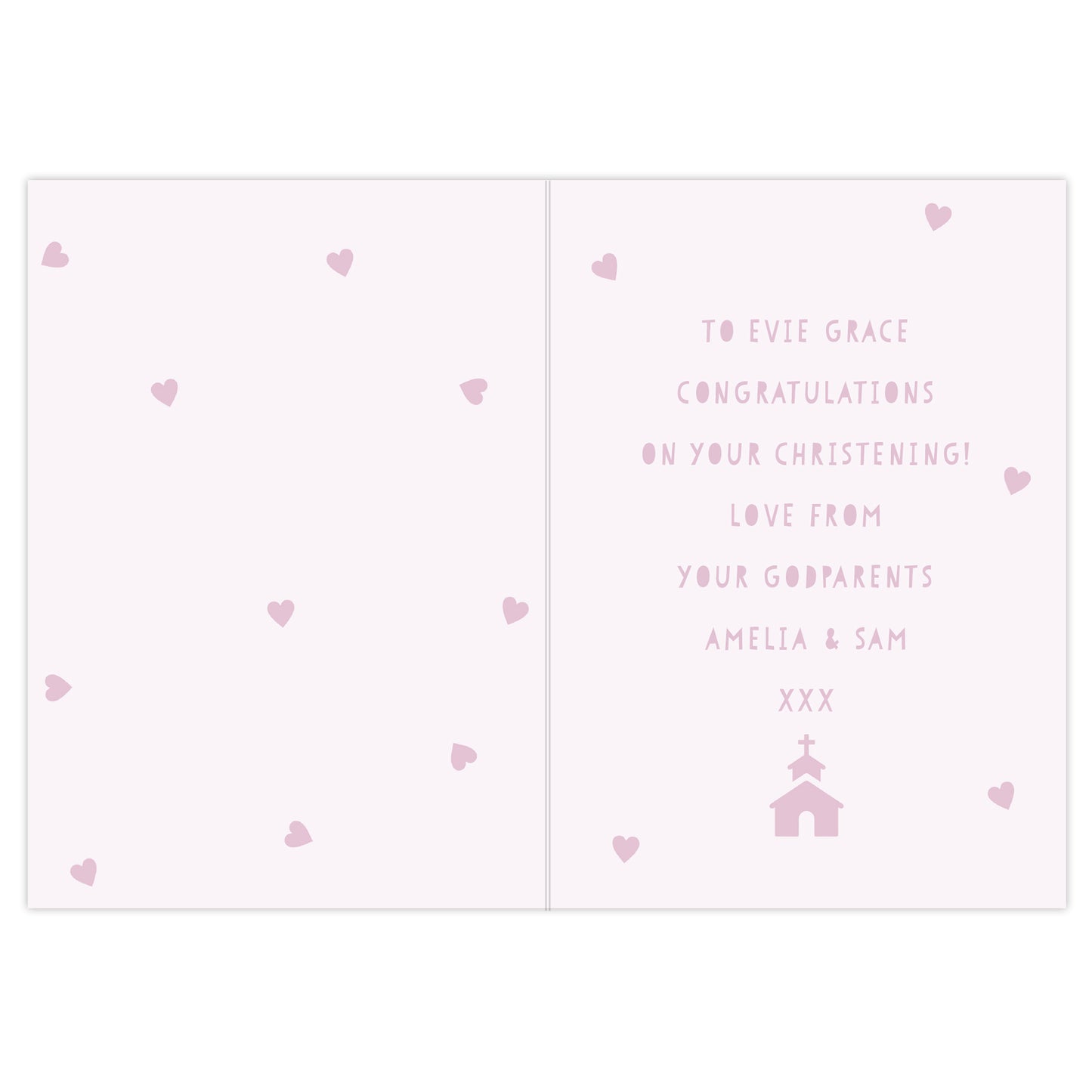 Personalised Pink Papercut Style Card - image 3