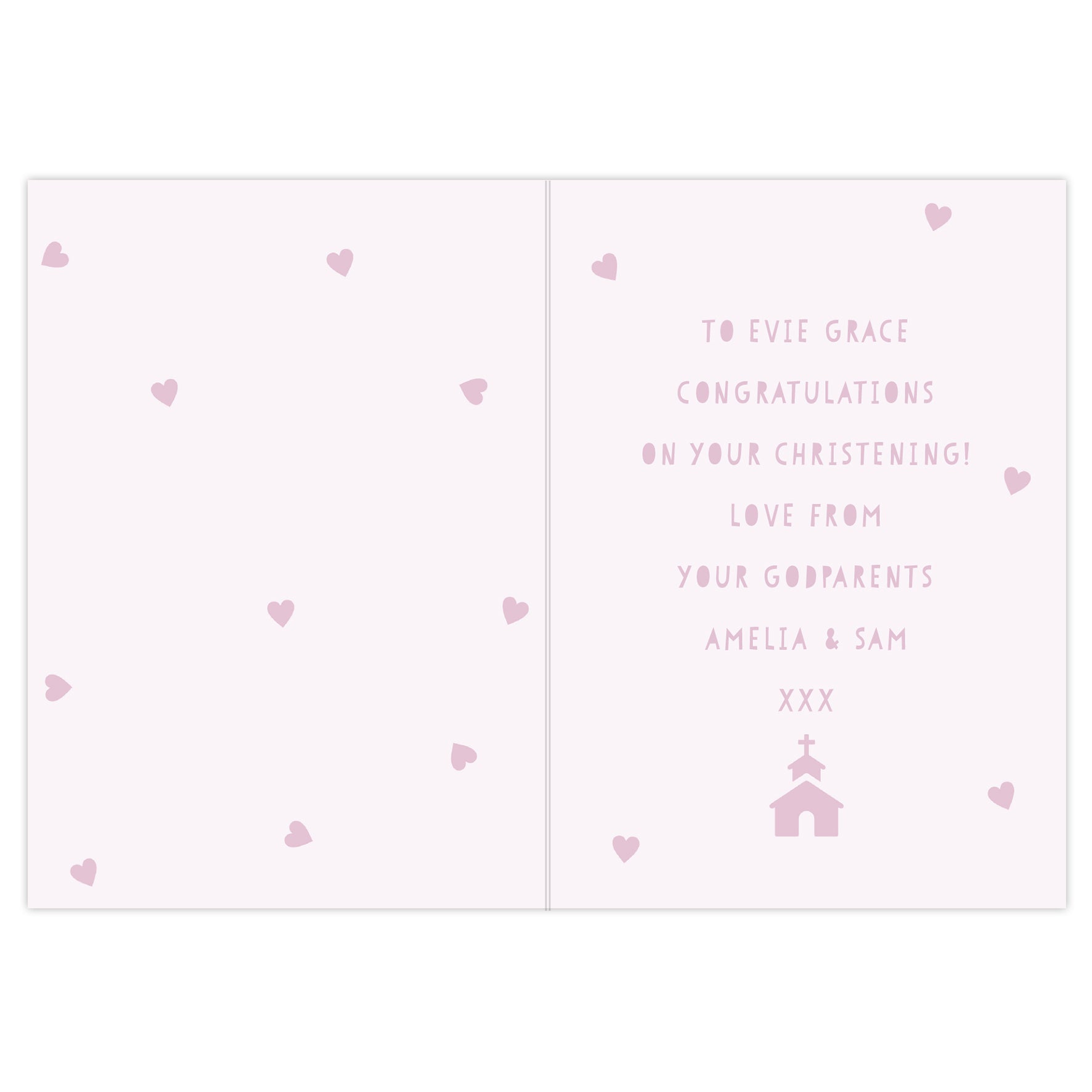 Personalised Pink Papercut Style Card - image 3