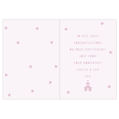 Personalised Pink Papercut Style Card - image 3