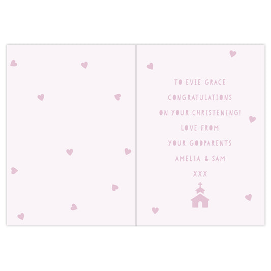 Personalised Pink Papercut Style Card - image 3
