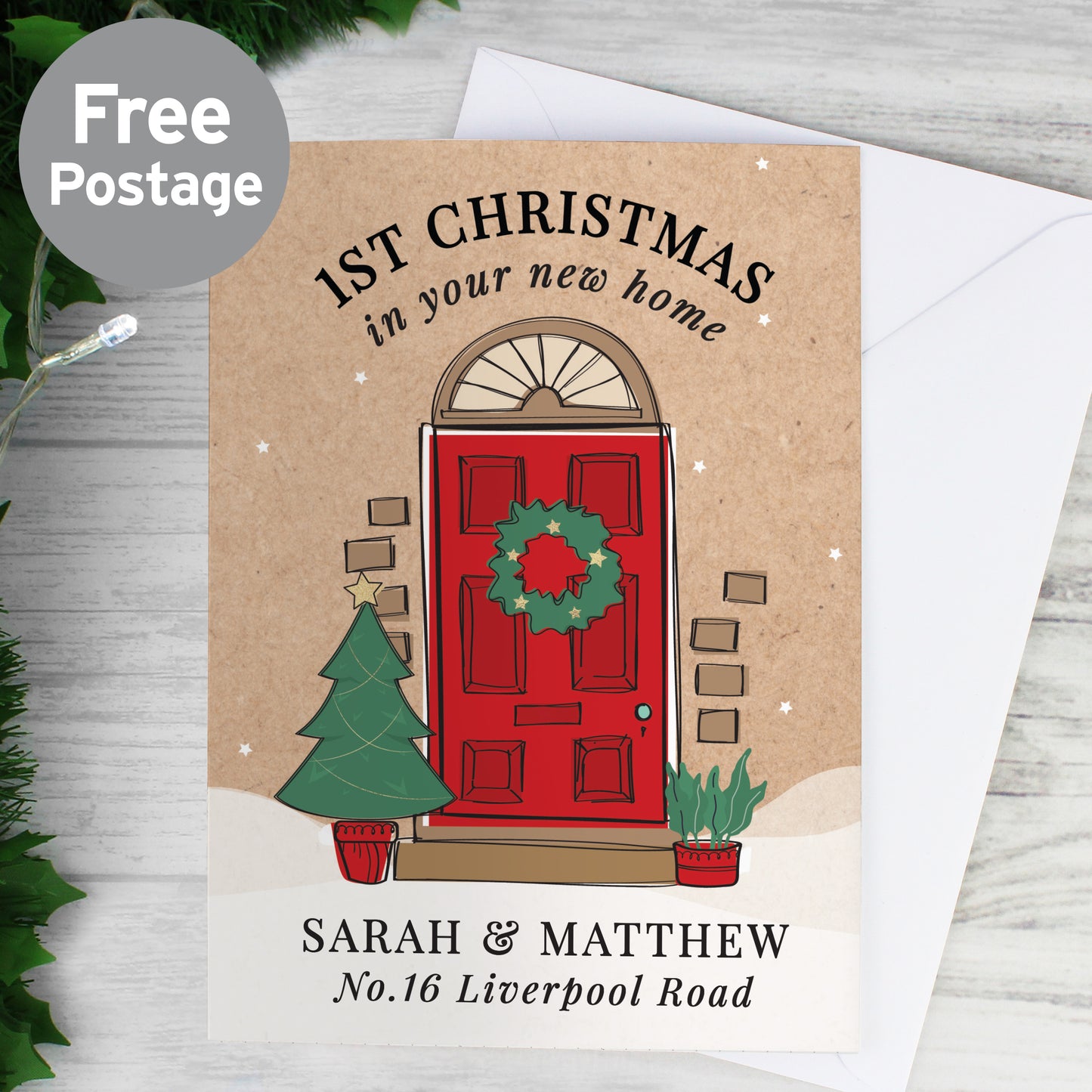 Personalised 1st Christmas In Your New Home Card from Heartfelt Gifts