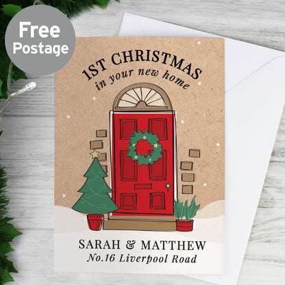 Personalised 1st Christmas In Your New Home Card from Heartfelt Gifts