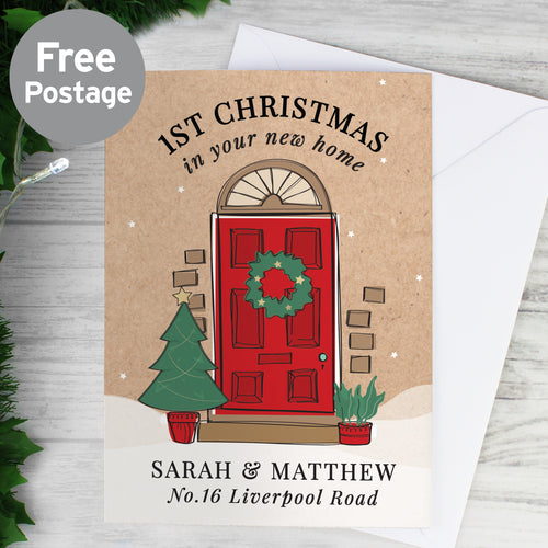 Personalised 1st Christmas In Your New Home Card from Heartfelt Gifts