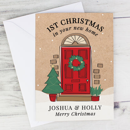 Personalised 1st Christmas In Your New Home Card - image 2