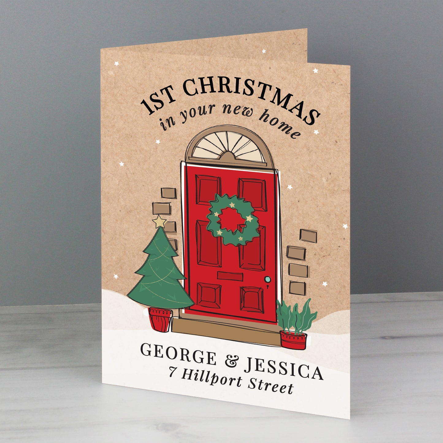 Personalised 1st Christmas In Your New Home Card - image 3