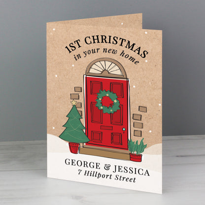 Personalised 1st Christmas In Your New Home Card - image 3