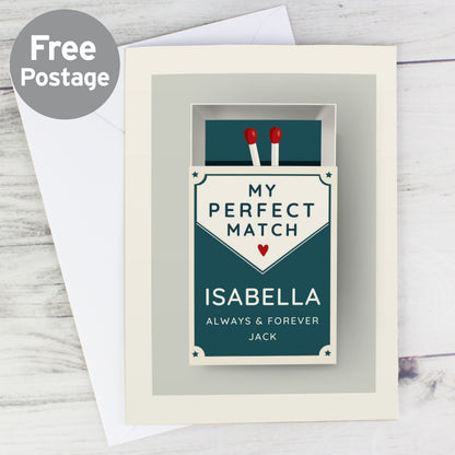 Personalised The Perfect Match Card from Heartfelt Gifts