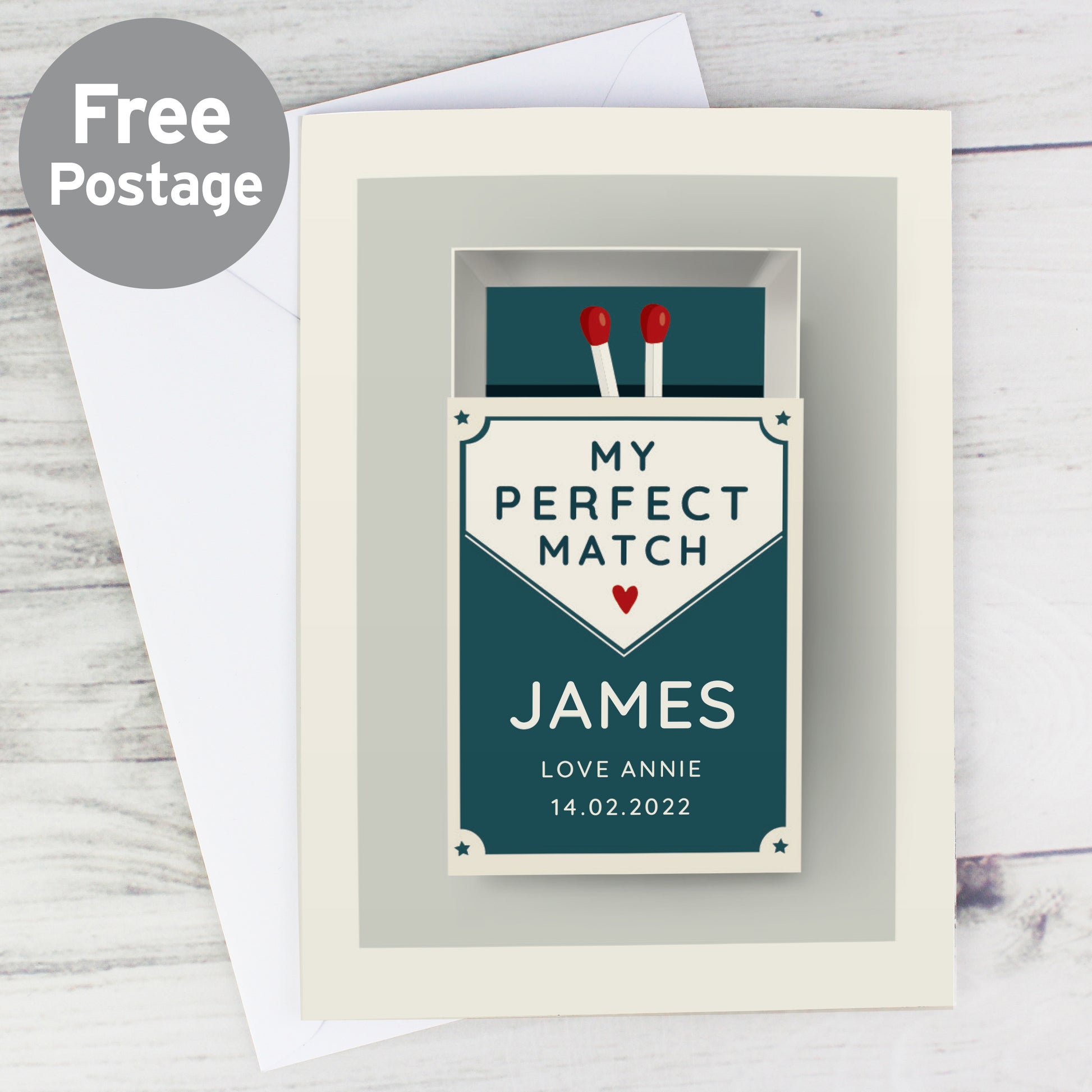 Personalised The Perfect Match Card - image 3