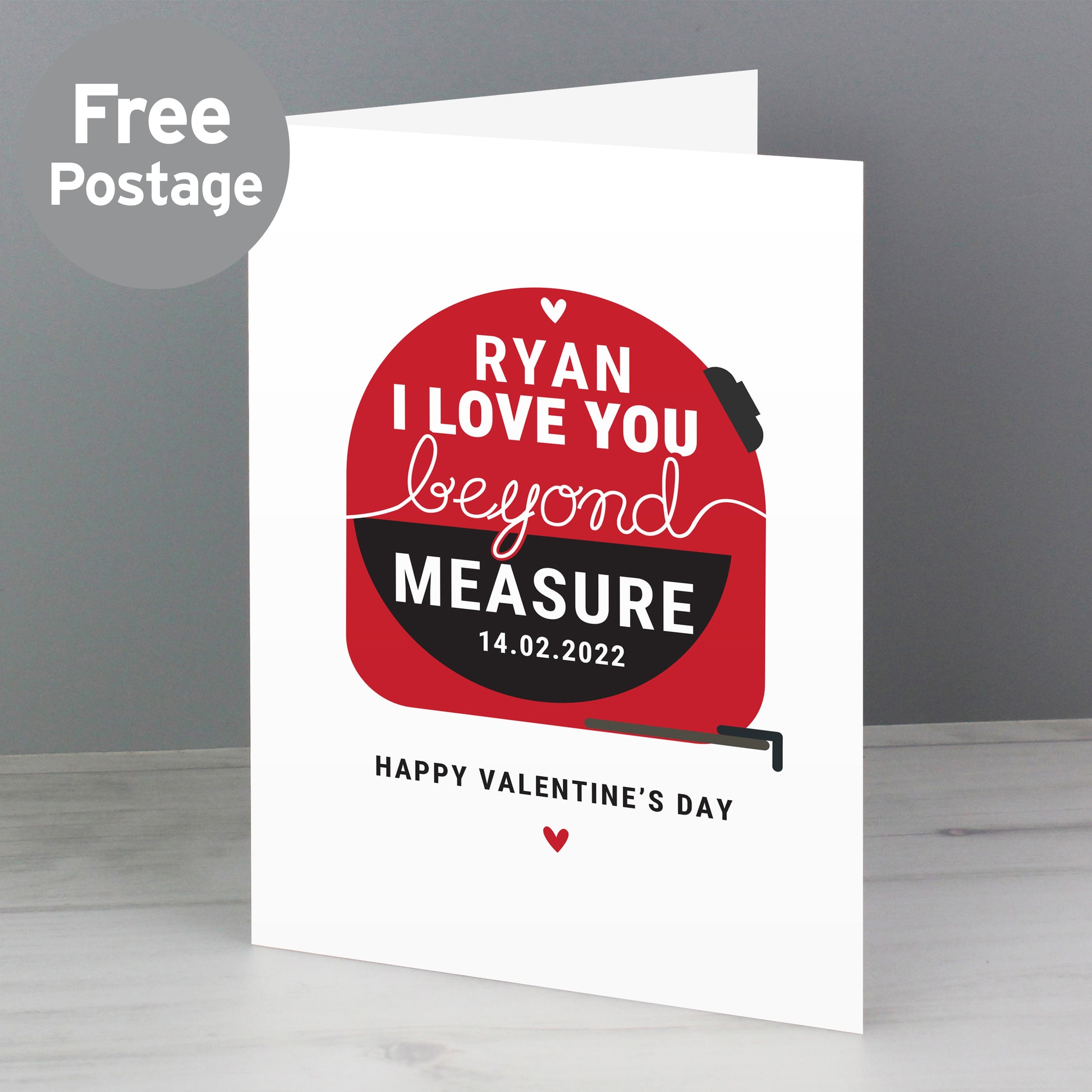 Personalised Beyond Measures Card from Heartfelt Gifts