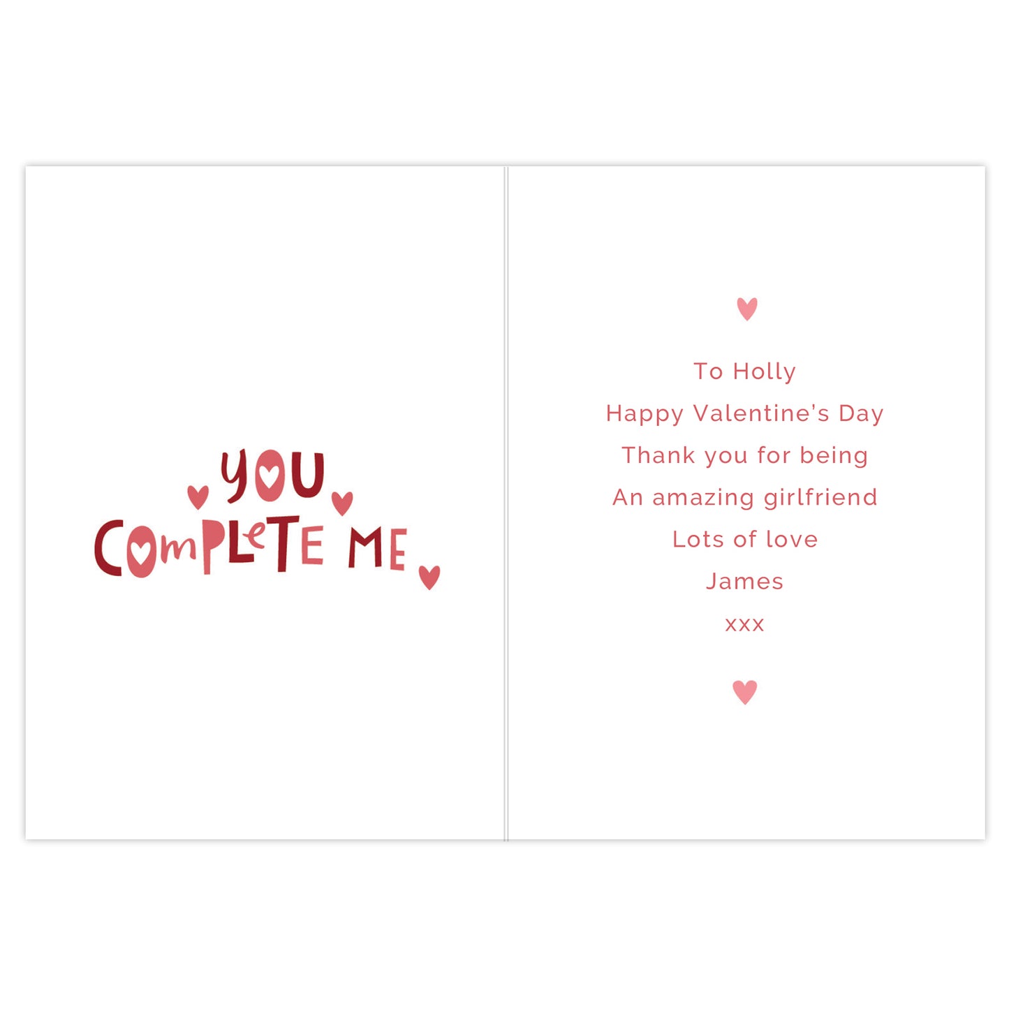 Personalised You Complete Me Card - image 4