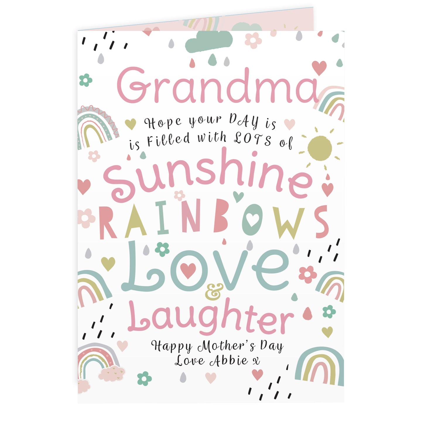Personalised Rainbows & Sunshine Card - image 5