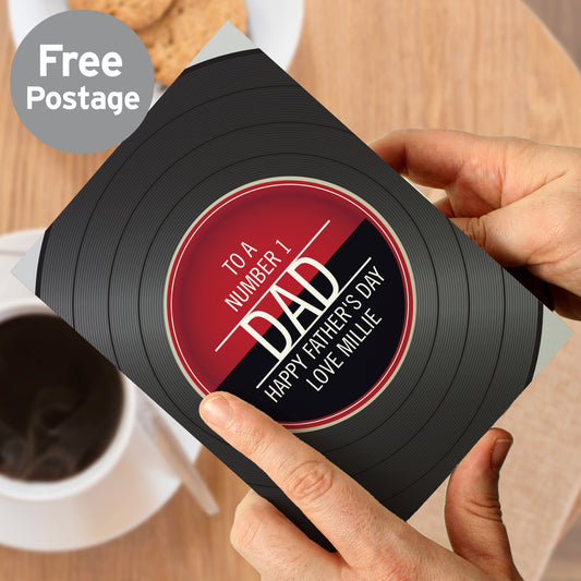 Personalised Vintage Record Card from Heartfelt Gifts