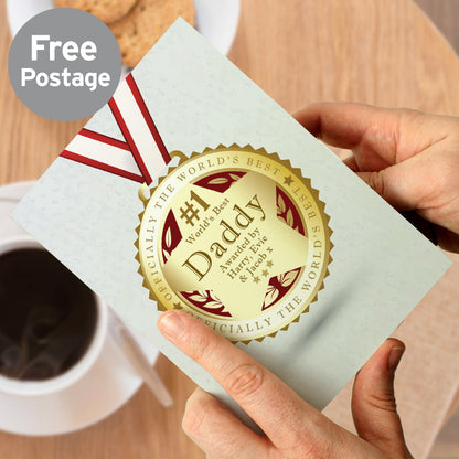 Personalised Number 1 Medal Card from Heartfelt Gifts
