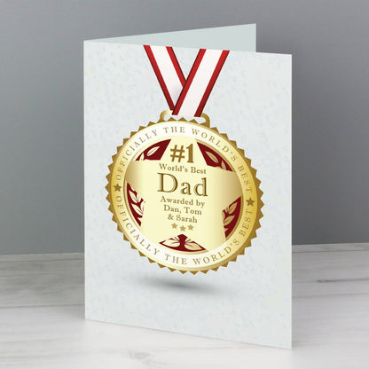 Personalised Number 1 Medal Card - image 2