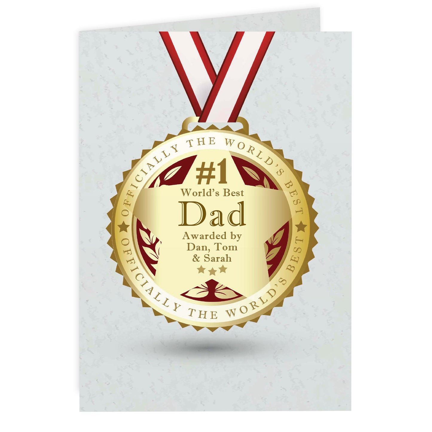 Personalised Number 1 Medal Card - image 5