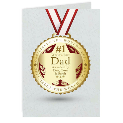 Personalised Number 1 Medal Card - image 5
