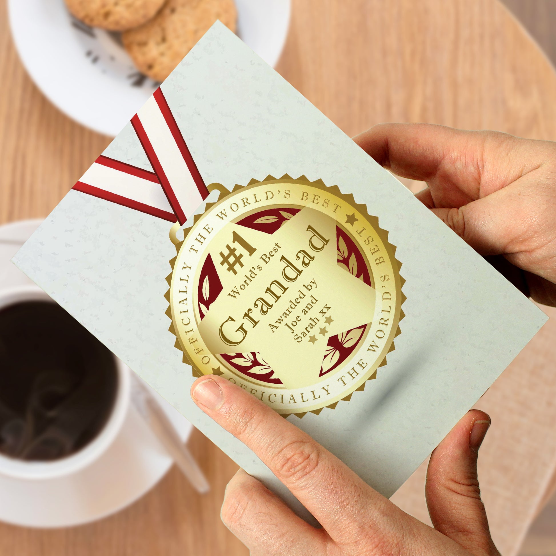 Personalised Number 1 Medal Card - image 8