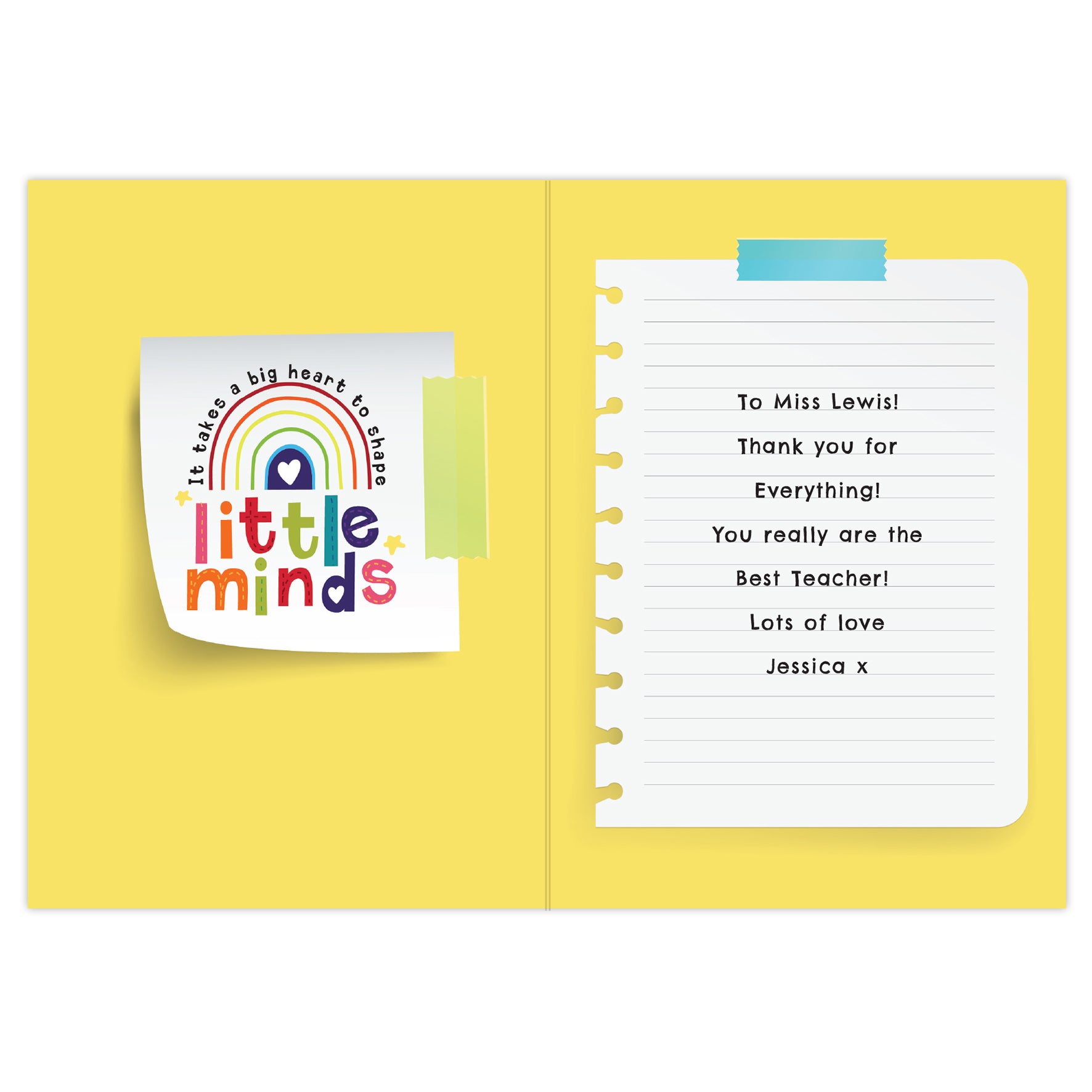 Personalised Shape Little Minds Greeting Card - image 3